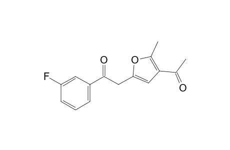 2-Methyl-3-acetyl-5-(m-fluorobenzoyl)methylfuran