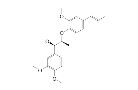 ERYTHRO-3,4-DIMETHOXY-7-HYDROXY-1'(E)-PROPENYL-3'-METHOXY-8.O.4'-NEOLIGNAN