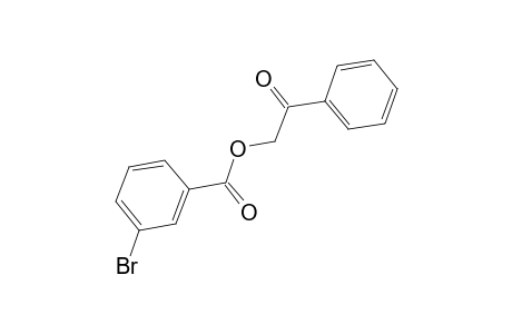 Benzoic acid, 3-bromo-, 2-oxo-2-phenylethyl ester