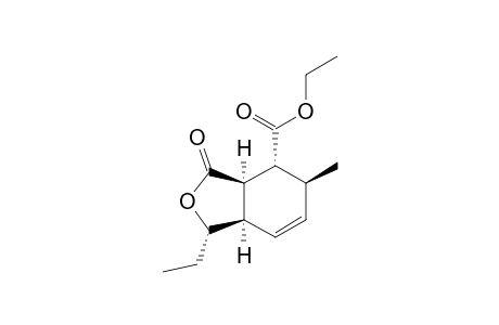 (1S,3aR,4R,5S,7aR)-1-ethyl-3-keto-5-methyl-3a,4,5,7a-tetrahydro-1H-isobenzofuran-4-carboxylic acid ethyl ester