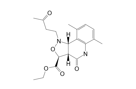 3-ETHOXYCARBONYL-1-(3-OXOBUTYL)-1,3,3A,11B-TETRAHYDRO-6,9-DIMETHYLISOXAZOLO-[4,3-C]-QUINOLIN-4(5H)-ONE