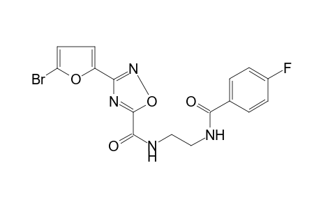 1,2,4-Oxadiazole-5-carboxamide, 3-(5-bromo-2-furanyl)-N-[2-[(4-fluorobenzoyl)amino]ethyl]-