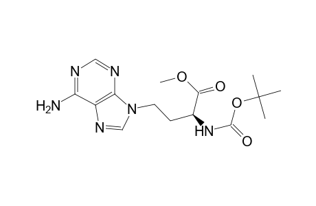 (S)-2-[N-(tert-Butoxycarbonyl)amino]-4-[adenin-9-yl]butyric Acid Methyl Ester