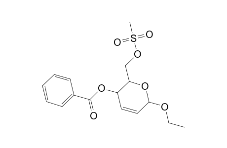 2H-Pyran-2-methanol, 3-(benzoyloxy)-6-ethoxy-3,6-dihydro-, methanesulfonate