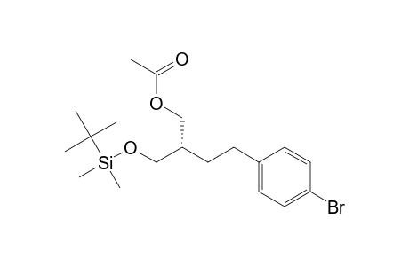(S)-(-)-4-Bromo-.beta.-[[[(1,1-dimethylethyl)dimethylsilyl]oxy]methyl]benzenebutanol Acetate