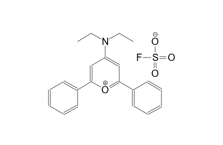 4-(diethylamino)-2,6-diphenylpyrylium fluoridosulfate
