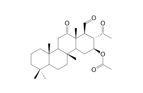 16.beta.-Acetoxy-24-methyl-12,24-dioxosclaran-25-al