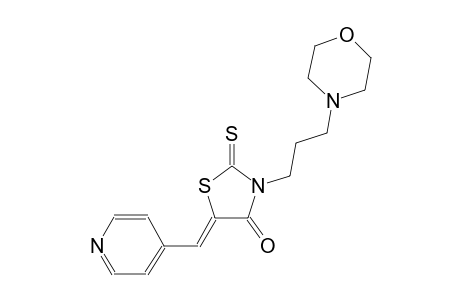 (5Z)-3-[3-(4-morpholinyl)propyl]-5-(4-pyridinylmethylene)-2-thioxo-1,3-thiazolidin-4-one