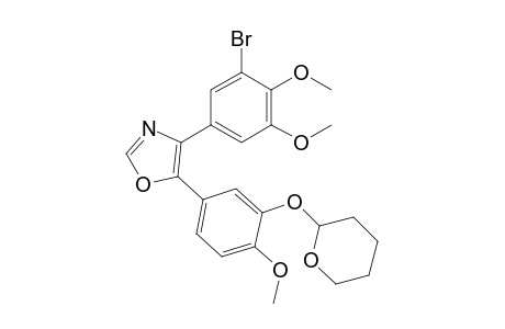 4-(3'-Bromo-4',5'-dimethoxyphenyl)-5-(4''-methoxyphenyl-3''-tetrahydropyranyloxy)-oxazole