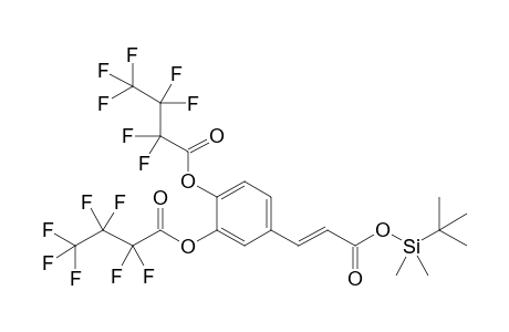 (E)-4-(3-((Tert-butyldimethylsilyl)oxy)-3-oxoprop-1-en-1-yl)-1,2-phenylene bis(2,2,3,3,4,4,4-heptafluorobutanoate)