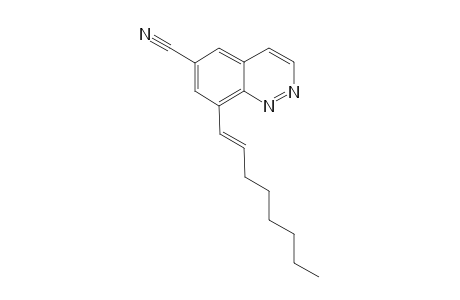 (E)-8-(Oct-1-en-1-yl)cinnoline-6-carbonitrile