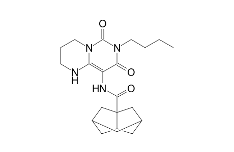 7-Butyl-9-(hexahydro-2,5-methanopentalene-3a-yl)carboxamido-6,8-dioxo-1,3,4,6,7,8-hexahydro-2H-pyrimido[1,6-a]pyrimidine