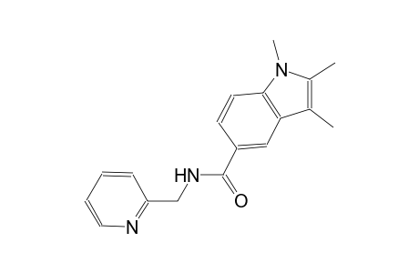1,2,3-trimethyl-N-(2-pyridinylmethyl)-1H-indole-5-carboxamide