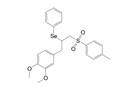 1,2-Dimethoxy-4-[2-(phenylseleno)-3-tosyl-propyl]benzene