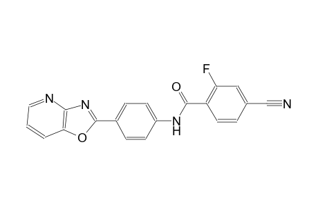 benzamide, 4-cyano-2-fluoro-N-(4-oxazolo[4,5-b]pyridin-2-ylphenyl)-
