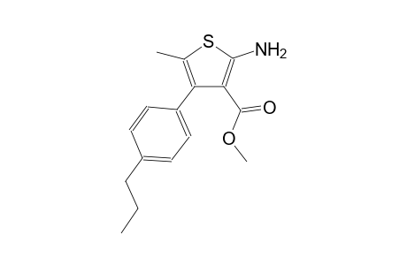 methyl 2-amino-5-methyl-4-(4-propylphenyl)-3-thiophenecarboxylate