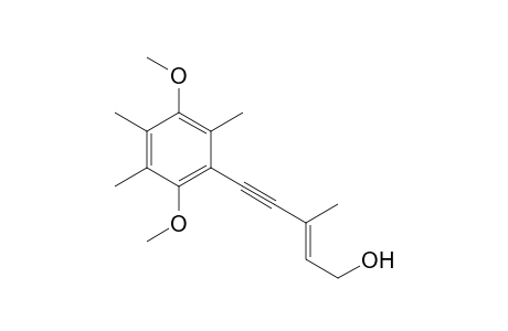 (E)-[5-(2,5-Dimethoxy-3,4,6-trimethylphenyl)-3-methylpent-2-en-4-yn-1-ol