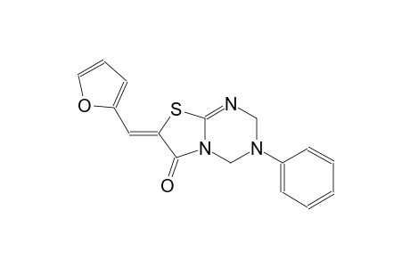 2H-thiazolo[3,2-a][1,3,5]triazin-6(7H)-one, 7-(2-furanylmethylene)-3,4-dihydro-3-phenyl-, (7Z)-