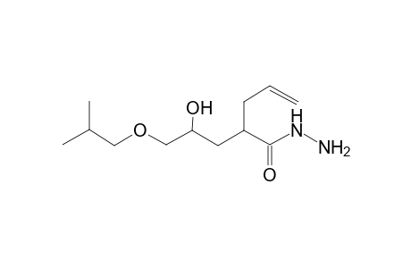 Pent-4-enoic acid, 2-(2-hydroxy-3-isobutoxypropyl)-, hydrazide
