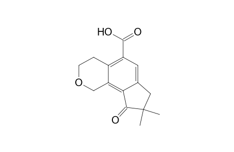 8,8-Dimethyl-9-oxidanylidene-1,3,4,7-tetrahydrocyclopenta[h]isochromene-5-carboxylic acid