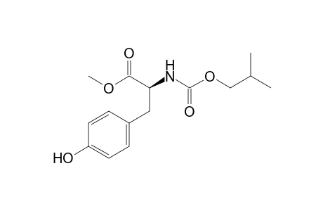 methyl (2S)-3-(4-hydroxyphenyl)-2-(isobutoxycarbonylamino)propanoate