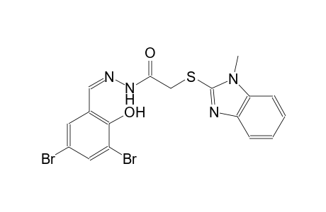 acetic acid, [(1-methyl-1H-benzimidazol-2-yl)thio]-, 2-[(Z)-(3,5-dibromo-2-hydroxyphenyl)methylidene]hydrazide