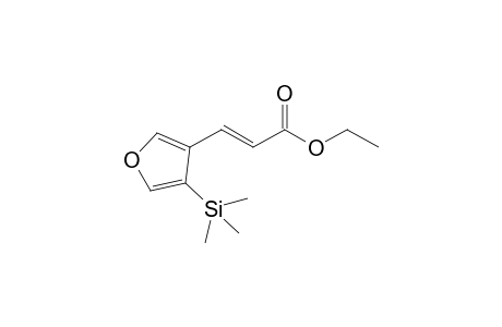4-[(2'-Ethoxycarbonyl)vinyl]-3-(trimethylsilyl)furan