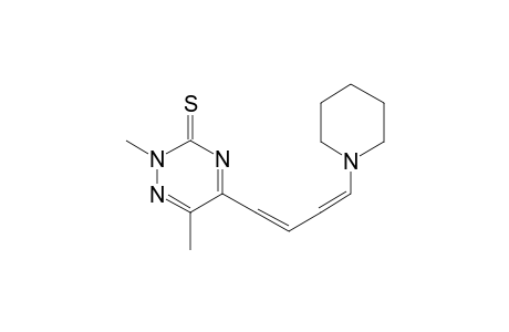 5-[E,E-[4-[Piperidino]-1,3-butadienyl]-2,6-dimethyl-1,2,4-triazine-