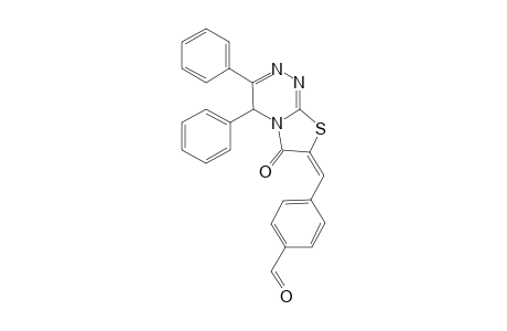 Benzaldehyde, 4-[[6-oxo-3,4-diphenyl-4H-thiazolo[2,3-c][1,2,4]triazin-7(6H)-yliden]methyl]-