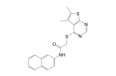 acetamide, 2-[(5,6-dimethylthieno[2,3-d]pyrimidin-4-yl)thio]-N-(2-naphthalenyl)-