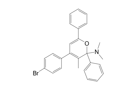 2-Dimethylamino-3-methyl-4-(4-bromophenyl)-2,6-diphenyl-2H-pyrane