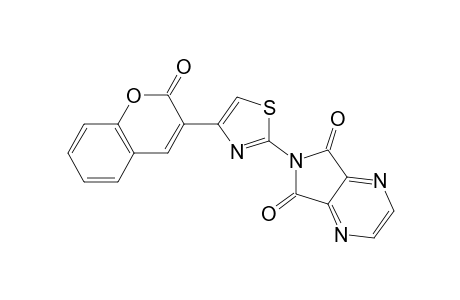 6-(4-(2-oxo-2Hchromen-3-yl)thiazol-2-yl)-5H-pyrrolo[3,4-b]pyrazine-5,7(6H)-dione