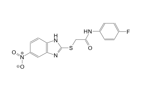 N-(4-fluorophenyl)-2-[(5-nitro-1H-benzimidazol-2-yl)sulfanyl]acetamide