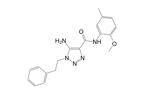1H-1,2,3-triazole-4-carboxamide, 5-amino-N-(2-methoxy-5-methylphenyl)-1-(2-phenylethyl)-