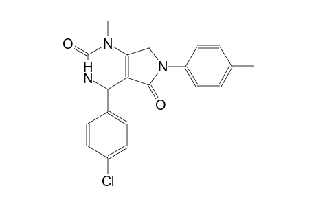 1H-pyrrolo[3,4-d]pyrimidine-2,5-dione, 4-(4-chlorophenyl)-3,4,6,7-tetrahydro-1-methyl-6-(4-methylphenyl)-
