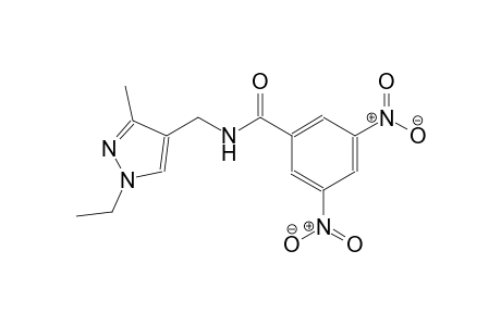 N-[(1-ethyl-3-methyl-1H-pyrazol-4-yl)methyl]-3,5-dinitrobenzamide