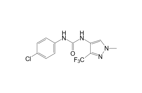 1-(p-chlorophenyl)-3-[1-methyl-3-(trifluoromethyl)pyrazol-4-yl]urea