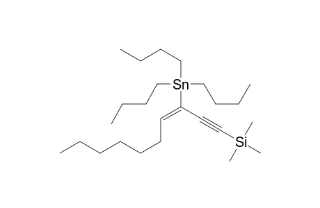 Silane, trimethyl[3-(tributylstannyl)-3-decen-1-ynyl]-, (E)-