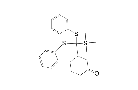 3-[Bis(phenylthio)(trimethylsilyl)methyl]cyclohexanonne