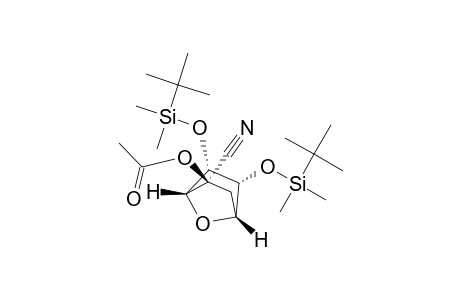 7-Oxabicyclo[2.2.1]heptane-2-carbonitrile, 2-(acetyloxy)-5,6-bis[[(1,1-dimethylethyl)dimethylsilyl]oxy]-, [1R-(exo,exo,exo)]-