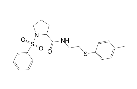 1-Benzenesulfonyl-pyrrolidine-2-carboxylic acid (2-p-tolylsulfanyl-ethyl)-amide