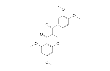 1-(2-HYDROXY-4,6-DIMETHOXYPHENYL)-2-METHYL-3-(3,4-DIMETHOXYPHENYL)-PROPAN-1,3-DIONE