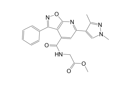 acetic acid, [[[6-(1,3-dimethyl-1H-pyrazol-4-yl)-3-phenylisoxazolo[5,4-b]pyridin-4-yl]carbonyl]amino]-, methyl ester