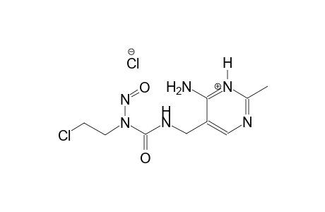 pyrimidinium, 4-amino-5-[[[[1-(2-chloroethyl)-2-oxohydrazino]carbonyl]amino]methyl]-2-methyl-, chloride