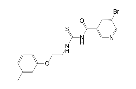 thiourea, N-[(5-bromo-3-pyridinyl)carbonyl]-N'-[2-(3-methylphenoxy)ethyl]-