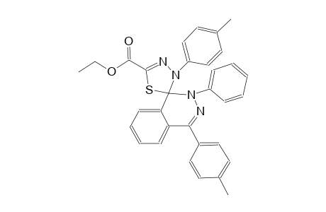 ethyl 2-phenyl-3',4-di-p-tolyl-2H,3'H-spiro[phthalazine-1,2'-[1,3,4]thiadiazole]-5'-carboxylate