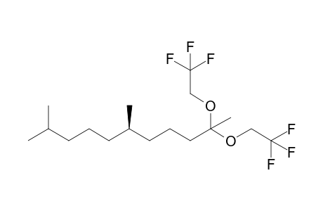(R)-6,10-dimethyl-2,2-bis(2,2,2-trifluoroethoxy)undecane