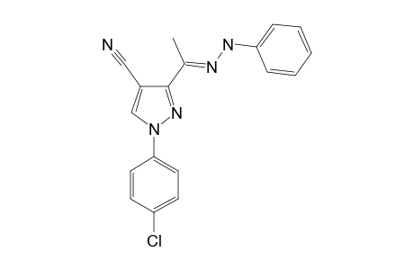 1-(4-CHLOROPHENYL)-3-[1-(PHENYLHYDRAZONO)-ETHYL]-1H-PYRAZOLE-4-CARBONITRILE