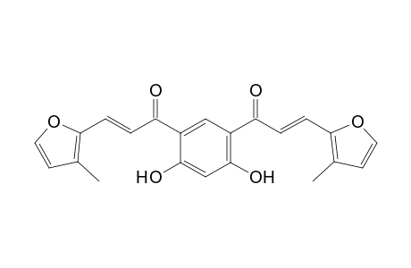 (2E, 2'E)-1,1'-[4,6-Dihydroxy-1,3-phenylene]bis(3-(3-methylfuran-2-yl)prop-2-en-1-one)