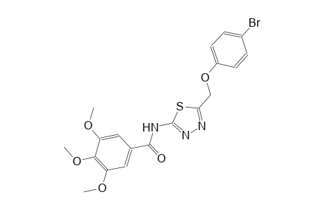 N-{5-[(4-bromophenoxy)methyl]-1,3,4-thiadiazol-2-yl}-3,4,5-trimethoxybenzamide